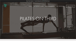 Desktop Screenshot of pilatesonthird.com